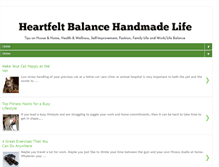 Tablet Screenshot of heartfeltbalancehandmadelife.com
